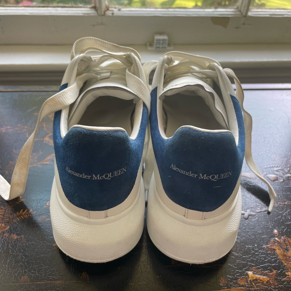 Blue velvet Alexander McQueens; Rarely worn in great condition